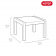 Комплект мебели Розарио балкон (Rosario balcony set) графит