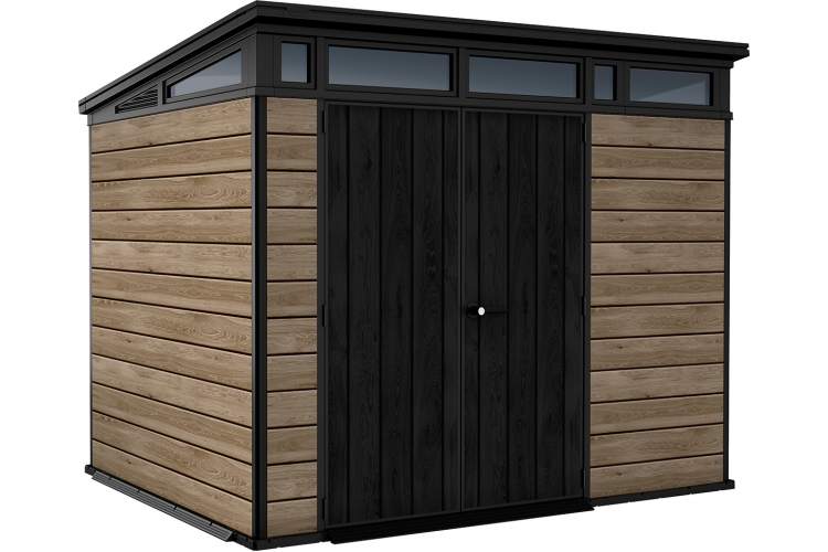 Сарай "Пент 9х7" (светло-коричневый) (размеры 279 х 216 см)