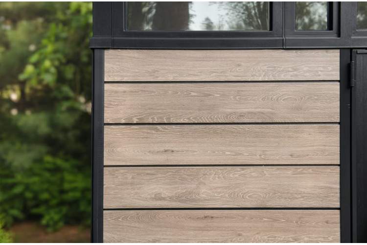 Сарай "Пент 9х7" (светло-коричневый) (размеры 279 х 216 см)-1