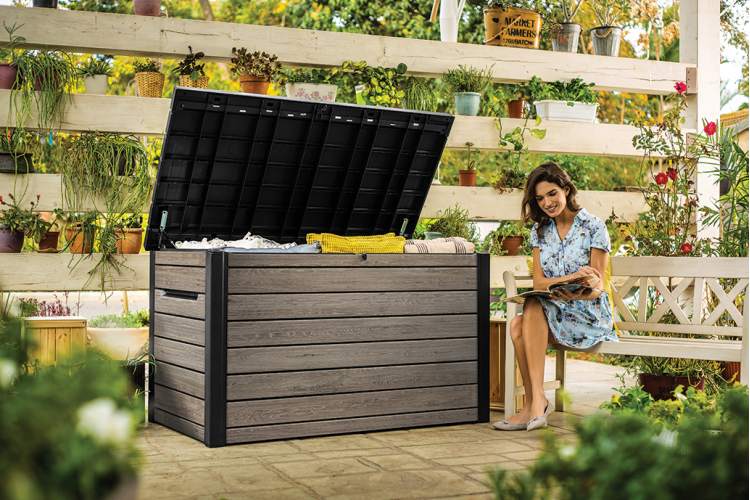 Сундук Деко 870л (Deco deck 870 L Ashwood) светло-коричневый-4