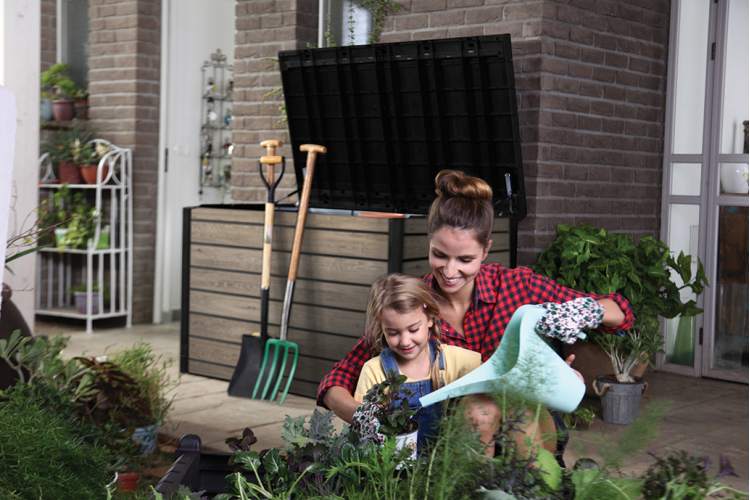 Сундук Деко 870л (Deco deck 870 L Ashwood) светло-коричневый-6