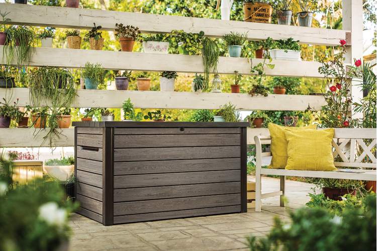 Сундук Деко 870л (Deco deck 870 L Ashwood) светло-коричневый-3