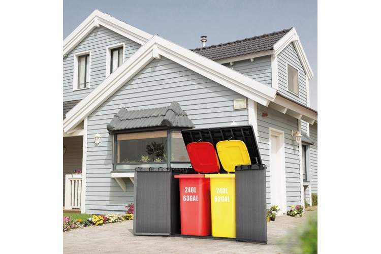 Ящик-шкаф Дарвин (Darwin) 1150 л, графит-5