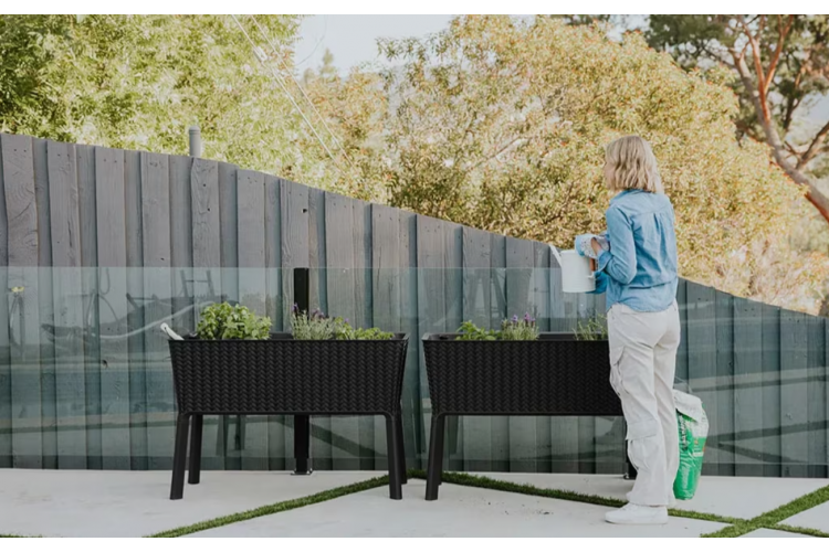 Готовая грядка на ножках Сплендор (Splendor) антрацит-5