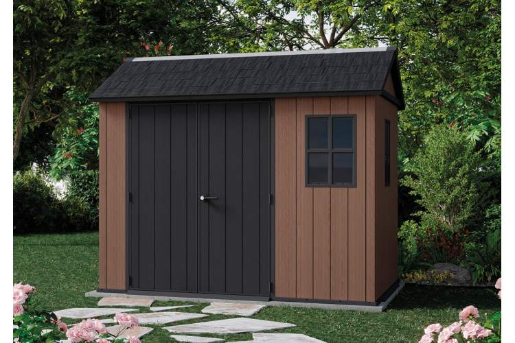 Сарай "Ньютон Плюс 7,5х9" (размеры 210 х 282 или 279 х 216 (wide) см), коричневый (Newton Plus)-12