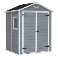 Сарай "Манор 6x5DD" (размеры 175 x 145 см), серый