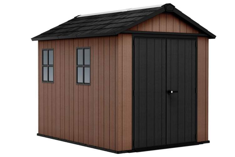 Сарай "Ньютон Плюс 7,5х9" (размеры 210 х 282 или 279 х 216 (wide) см), коричневый (Newton Plus)