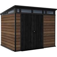 Сарай "Пент 9х7" (темно-коричневый) (размеры 279 х 216 см)