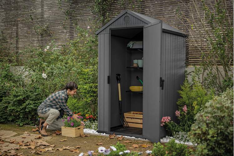 Сарай "Дарвин 4х4" (размеры 118 х 117 см), графит-1