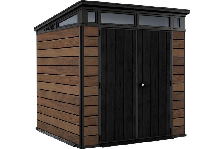 Сарай "Пент 7х7" (темно-коричневый) (размеры 216 х 216 см)