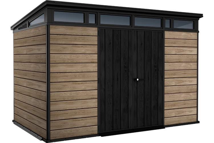 Сарай "Пент 11х7" (светло-коричневый) (размеры 342 х 216 см)