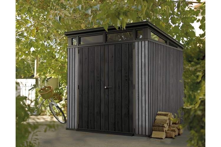 Сарай "Пент 7х7" (серый) (размеры 216 х 216 см)-6