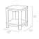 Стол Делюкс (Deluxe Side Table) графит