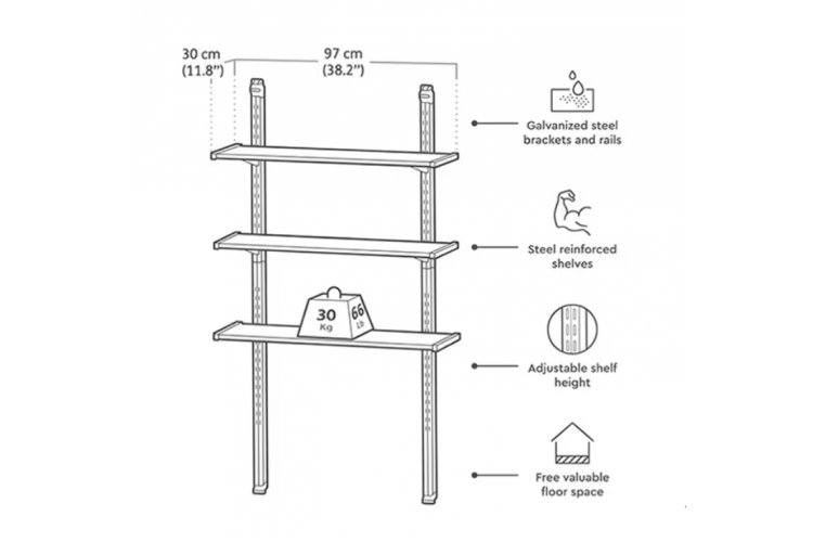 Набор полок (Shelving Kit 100)-9