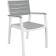 Стул c подлокотниками Гармония (Harmony armchair) белый-серый