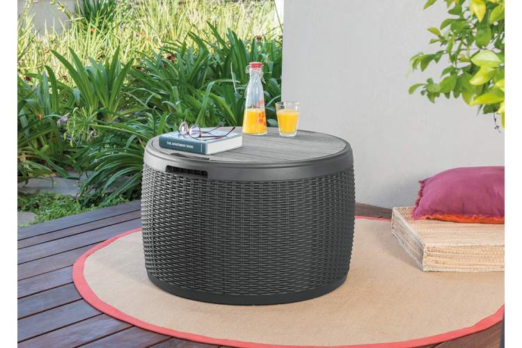 Стол-сундук Раттан (Circa rattan storage box) 140л., графит-5