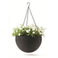 Подвесное кашпо под ротанг (Keter Rattan Hanging) коричневый Подвесное кашпо под ротанг (Keter Rattan Hanging) коричневый