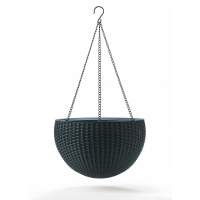 Подвесное кашпо под ротанг (Keter Rattan Hanging) графит Подвесное кашпо под ротанг (Keter Rattan Hanging) графит
