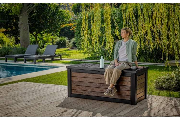 Сундук Деко 630л (Deco deck 630 L Walnut) темно-коричневый-11