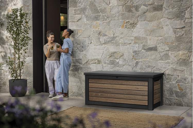 Сундук Деко 630л (Deco deck 630 L Walnut) темно-коричневый-1