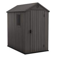 Сарай "Дарвин 4х6" (размеры 118 х 184 см), серый