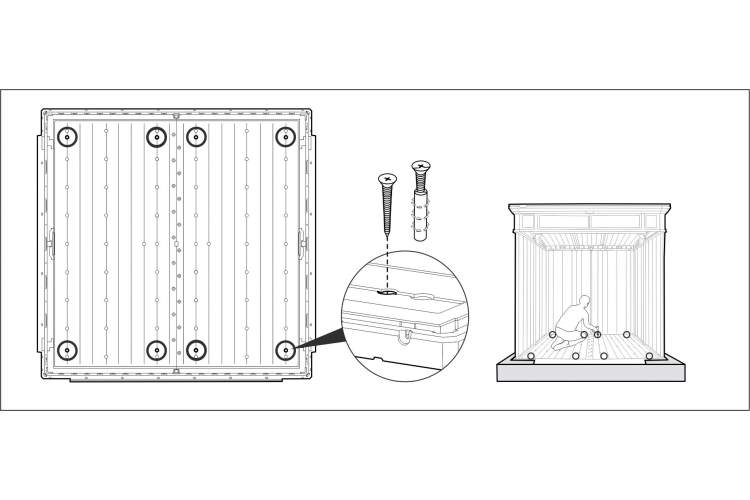 Сарай ARTISAN / Артисан 7х7 размеры 216 х 216 см, keter-12