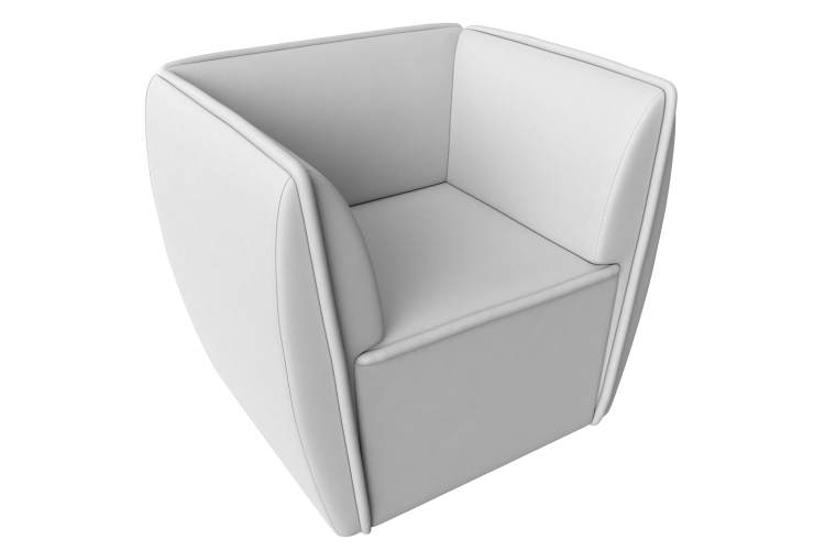 Кресло Бергамо Экокожа Белый-4