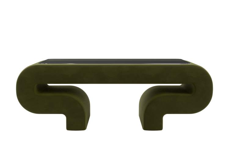 Стол Волна Микровельвет Зеленый-1