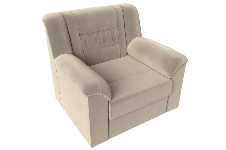 Кресло Карелия Микровельвет Бежевый-4