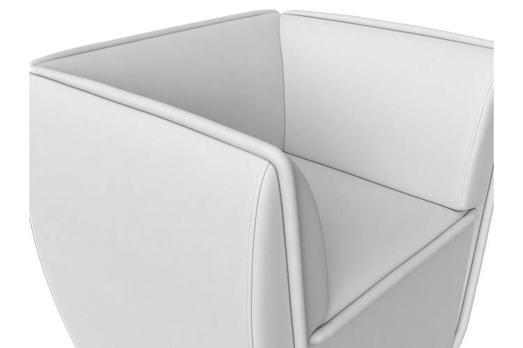 Кресло Бергамо Экокожа Белый-3