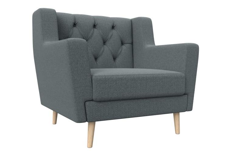 Кресло Брайтон Люкс Рогожка Амур 07 серый