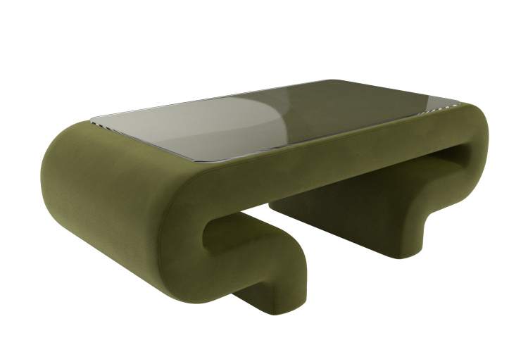 Стол Волна Микровельвет Зеленый-3