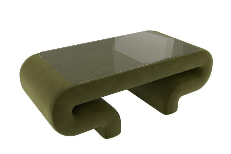 Стол Волна Микровельвет Зеленый-4