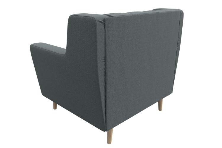 Кресло Брайтон Люкс Рогожка Амур 07 серый-5