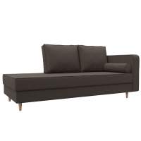 Кушетка Прайм правая Рогожка Амур 05 коричневый