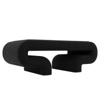 Стол Волна Микровельвет Черный