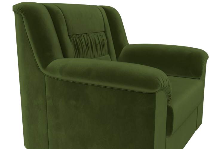Кресло Карелия Микровельвет Зеленый-3