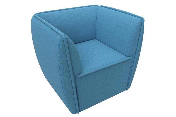 Кресло Бергамо Рогожка Амур 10 голубой-4