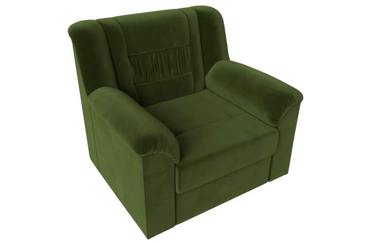 Кресло Карелия Микровельвет Зеленый-4