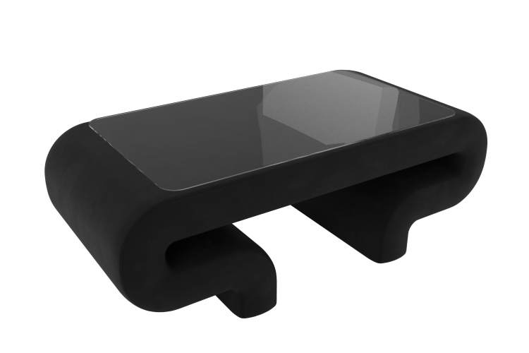 Стол Волна Микровельвет Черный-4