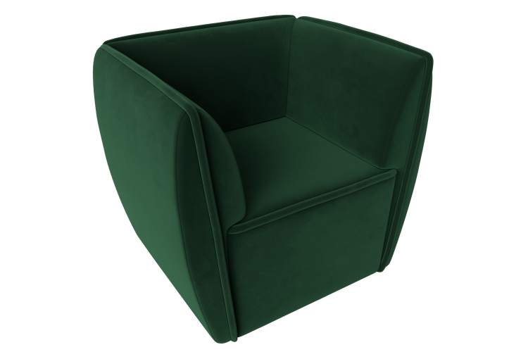 Кресло Бергамо Велюр SEVEN 626 зеленый-4