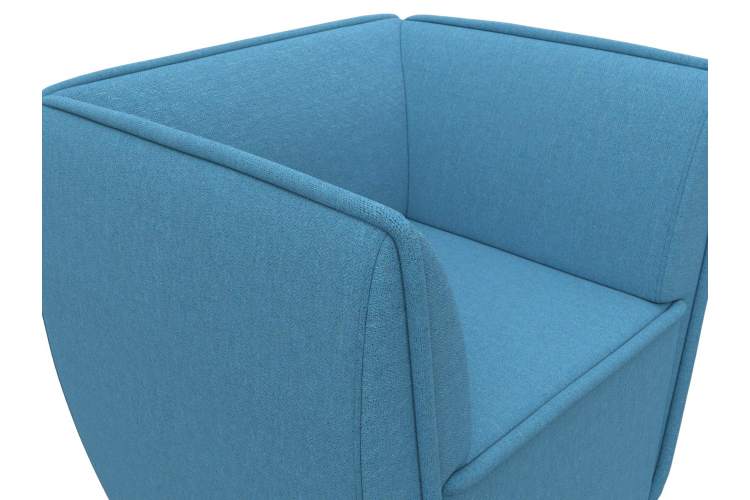 Кресло Бергамо Рогожка Амур 10 голубой-3