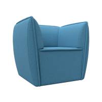 Кресло Бергамо Рогожка Амур 10 голубой