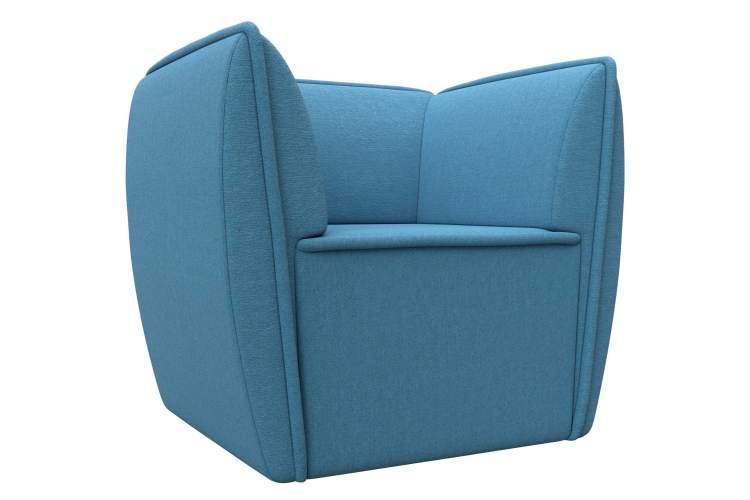 Кресло Бергамо Рогожка Амур 10 голубой