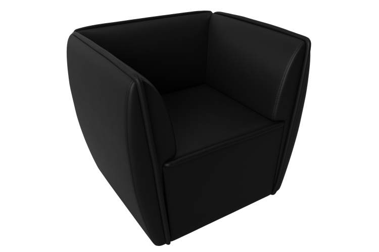 Кресло Бергамо Экокожа Черный-4