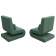 Кресло Волна (2 шт.) Рогожка Амур 11 зеленый