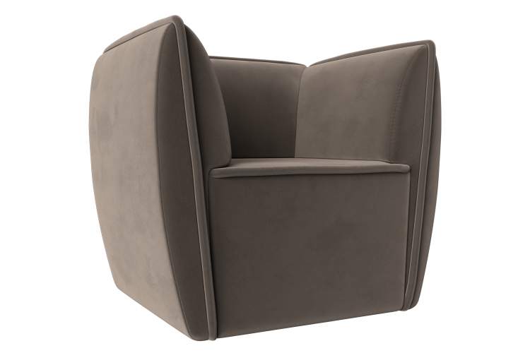 Кресло Бергамо Велюр SEVEN 727 коричневый