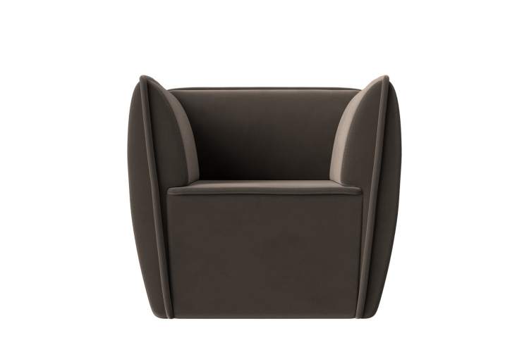 Кресло Бергамо Велюр SEVEN 727 коричневый-1