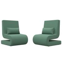 Кресло Волна (2 шт.) Рогожка Амур 11 зеленый