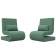 Кресло Волна (2 шт.) Рогожка Амур 11 зеленый